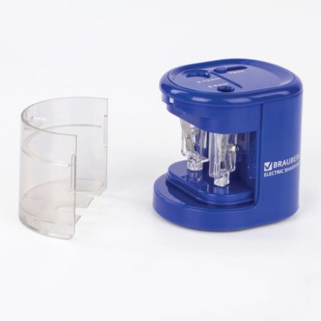 Electric grinder 2 holes Brauberg "Standard", power from 4 AA batteries, 228423-11