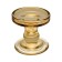 Glass candlestick, 85 × 85 × 85 mm, beige color