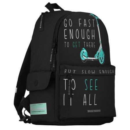 Youth backpack 40 x 30 x 17 cm, Bruno Visconti 12-003 "Go Fast. Samokat" Black-1