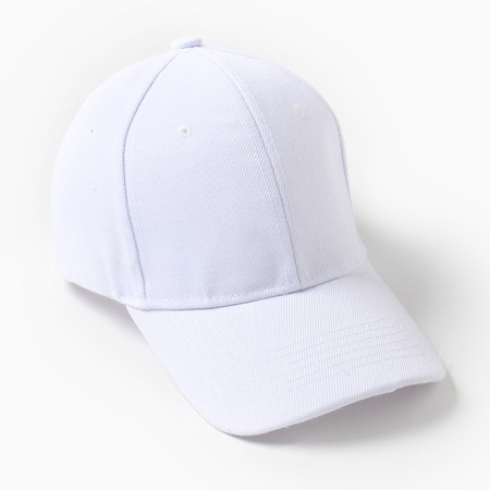 Baseball cap, white color, size 56-58