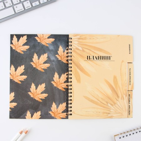 Planing-HEARD “Gift to the Teacher”, A5 format, 45 sheets, a soft cover on a spiral with dividers-2