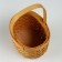 Wicker basket, 18 x 15 x 12/25 cm, sequoia