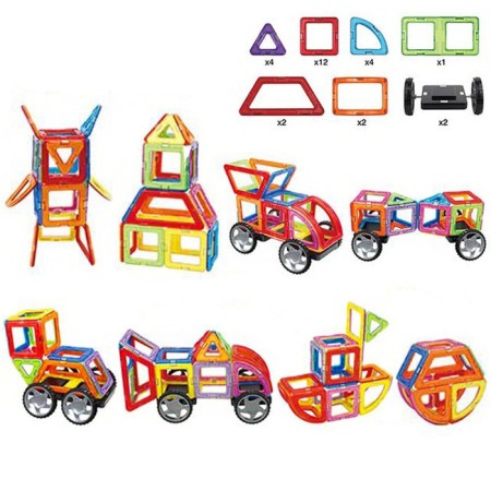 Designer magnetic "colored magnets", 27 parts-1