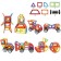 Designer magnetic "colored magnets", 27 parts