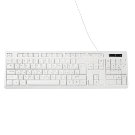 Keyboard Gembird KB-8355U, wired, membrane, 104 keys, USB, white-2