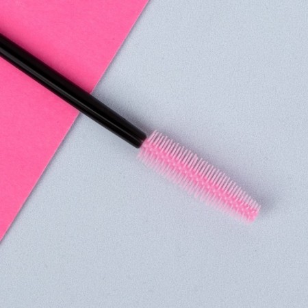 A set of brows for eyebrows and eyelashes, silicone, 10.5 cm, 5 pcs, black/pink color-2