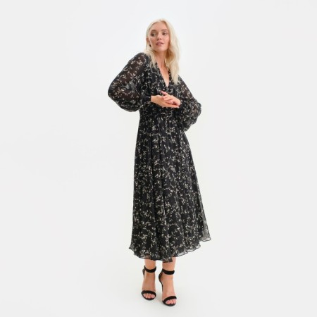 Women's dress with a MIST MIDi belt, size 50, black-6