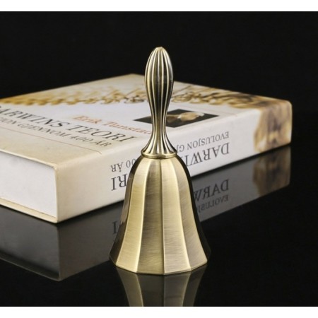 Metal bell, 10 x 4 cm, bronze-3