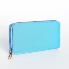 Women's wallet with lightning, blue color