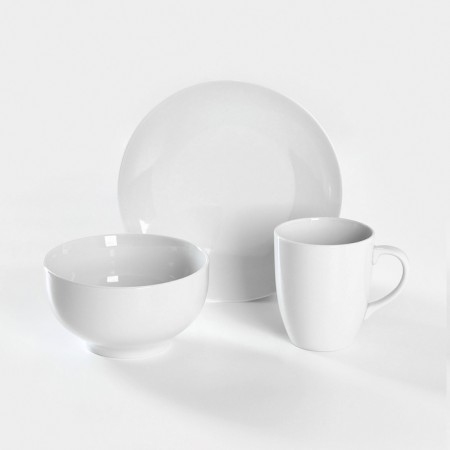 Porcelain set for breakfast "Bes", 3 items