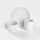 Porcelain set for breakfast "Bes", 3 items
