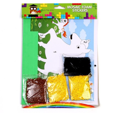 Set for creativity: EVA applique with crumbs and coloring + mask on the elastic band "Live"-2