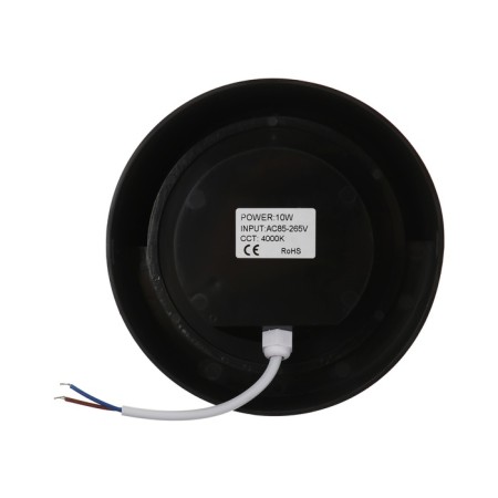 Facade lamp "City", FSD-047, 10 W, 4000K, circle, IP65, 220 V, plastic, black-7