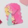 Children's pendant "chosen" hare, beige-pink color