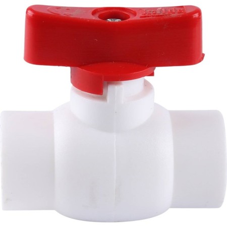Ballic Kalde tap, mini, polypropylene, d = 20 mm, red handle-1