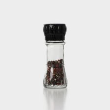 Mill for spices, plastic mechanism, 80 ml, black color