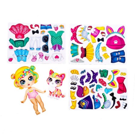 Magnetic set "Baby with a pet", mix, in a package