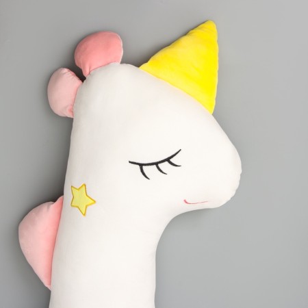 Skill of the soft toy "Unicorn", 140 cm, white color-2
