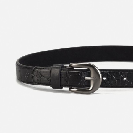 Building belt, width 2 cm, screw, buckle metal, black color-1