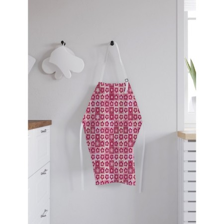Apron kitchen with a photo print "Panel in a flower", adjustable, size OS-1