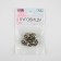 A set of metal buttons on the leg, d = 17 mm, 5 pcs, the color is black-silver