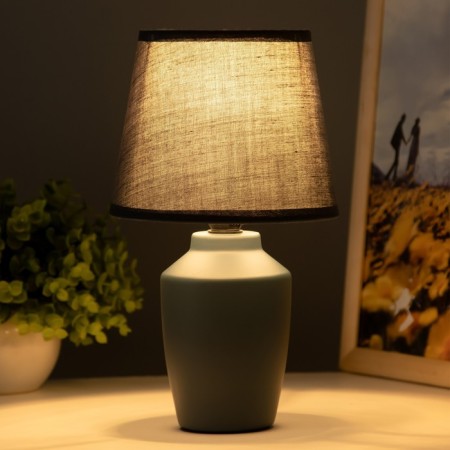 A Asel table lamp E14 40W Green 14x14x24 cm Risalux-1