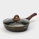 Granit Ultra Black-Gold pan, D = 24 cm, anti-stick coating, glass cover, removable handle