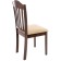 Wooden stool Midea array of gvee/fabric, nut/beige 43x48x94 cm