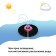The floating fountain "Lotus", 7 watts, 200 l/h, on a sunny battery