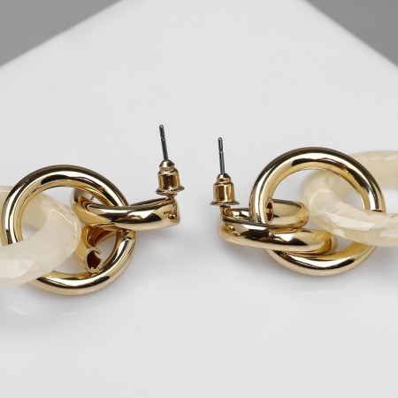 Earrings Assorted "Circle" Knot, Color Gold-2