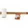 Kiyanka rubber bison 20511-680_z02, white rubber, wooden handle, 680 g