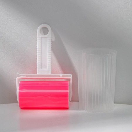 A video for cleaning clothes in a silicone case, 17 × 11 × 6 cm, pink color-3