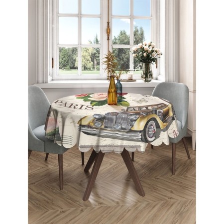 The tablecloth "Love Paris", Round, Saten, D = 150 cm-1