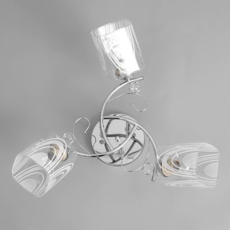 Chandelier "Melody" 3x60W e27 chrome-3