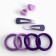 Hairpins, elastic bands, hair crab "tender", purple tones