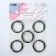 Carabin ring is flat, d = 25/34 mm, thickness - 4.5 mm, 5 pcs, silver color