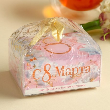 Black tea "Since March 8" Taste: strawberries, 50 g.-5