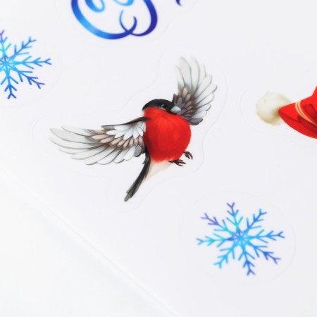 Interior sticker "Snowman", 21 x 29.7 cm, New Year-1