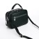 Women's bag, 23*9*18, 2 lightning department, 2 n/pocket, belt long, suede, green