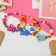 Bracelet Children's "chosen" bunny sleepy on a rainbow, color mix