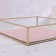 Organizer for storage "Pink RipPles", glass, 1 section, 20 × 20 × 5 cm, transparent/copper/pink color