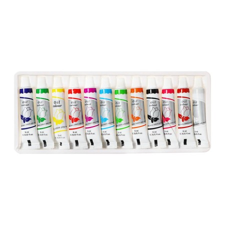 Oil paints, 12 colors, in a plastic tube, 9 ml, in a cardboard box-4