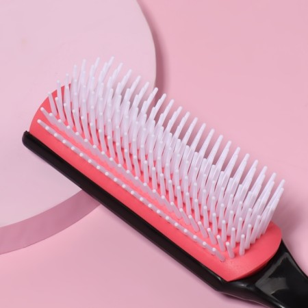 Massage comb, 4.5 × 19 cm, black/pink color-2