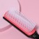 Massage comb, 4.5 × 19 cm, black/pink color