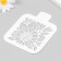 Sunflower stencil 9x9 cm