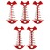 Maclay pegs for a tent, with a spring, red color