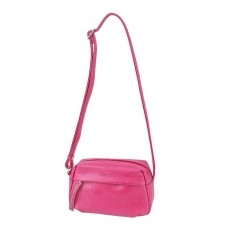 Bag Female claim. Kozh, lightning, pink color