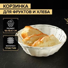 Basket for fruits and bread of the milk 