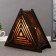 Salt lamp with Dimmer "Pyramid" E14 15W 1 kg white salt 17x19x7cm