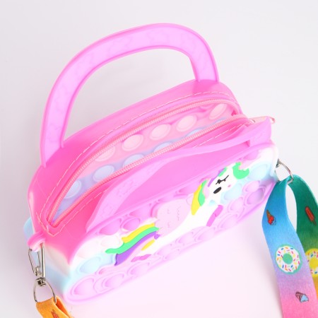 Bag's bag with lightning, pink/lilac color-2